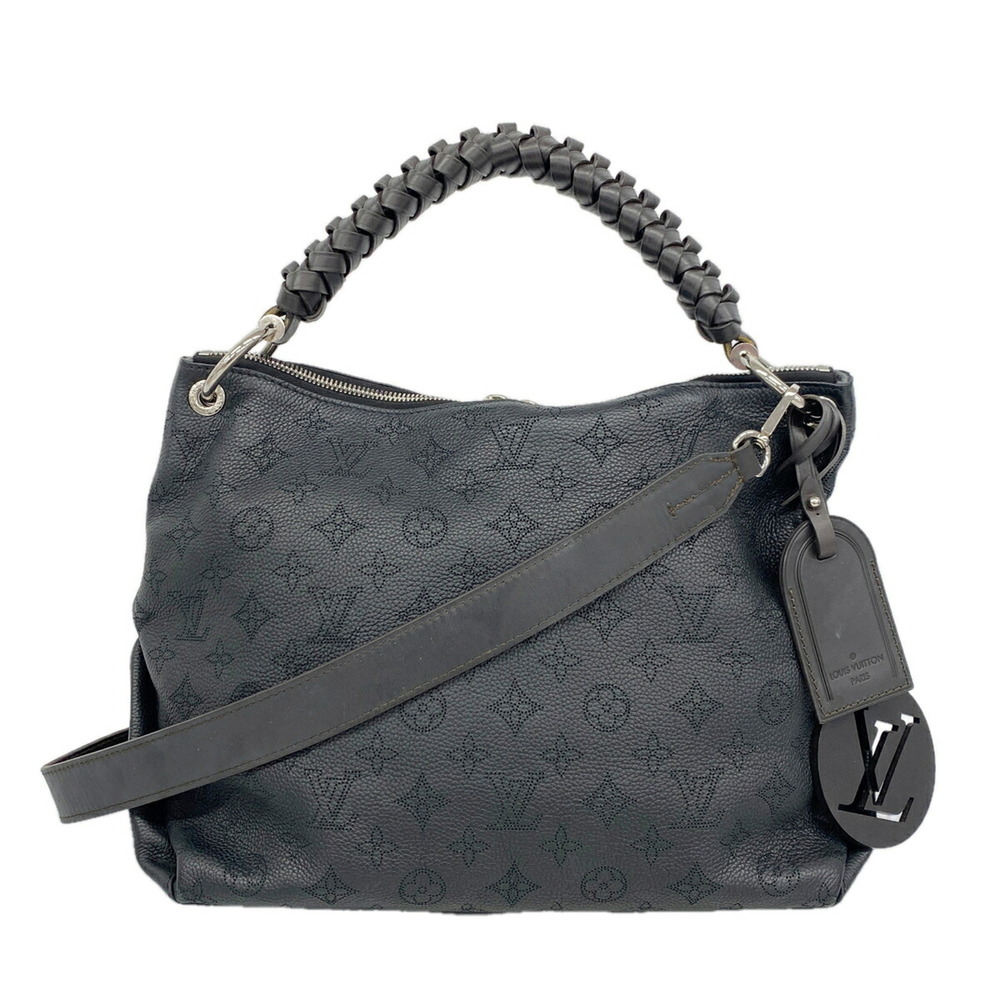 Louis Vuitton Mahina Beauvure Hobo Handbag M56073 Noir 2-way bag for women OP...